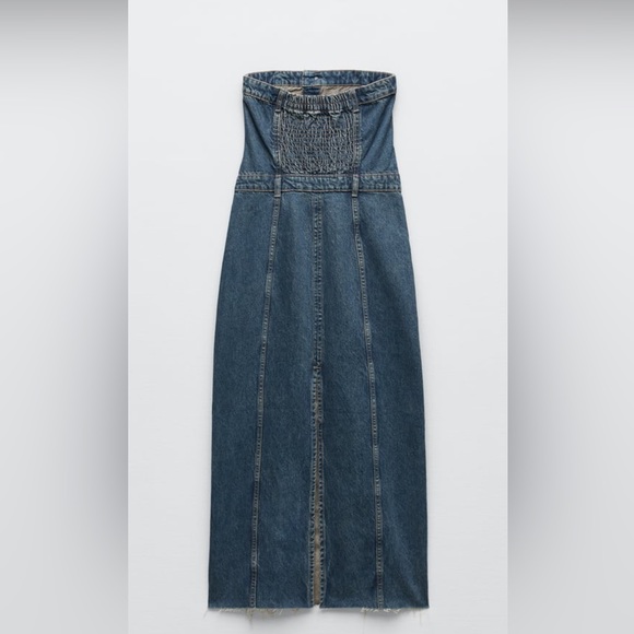 Zara Denim TRF dress NWT - Picture 4 of 5